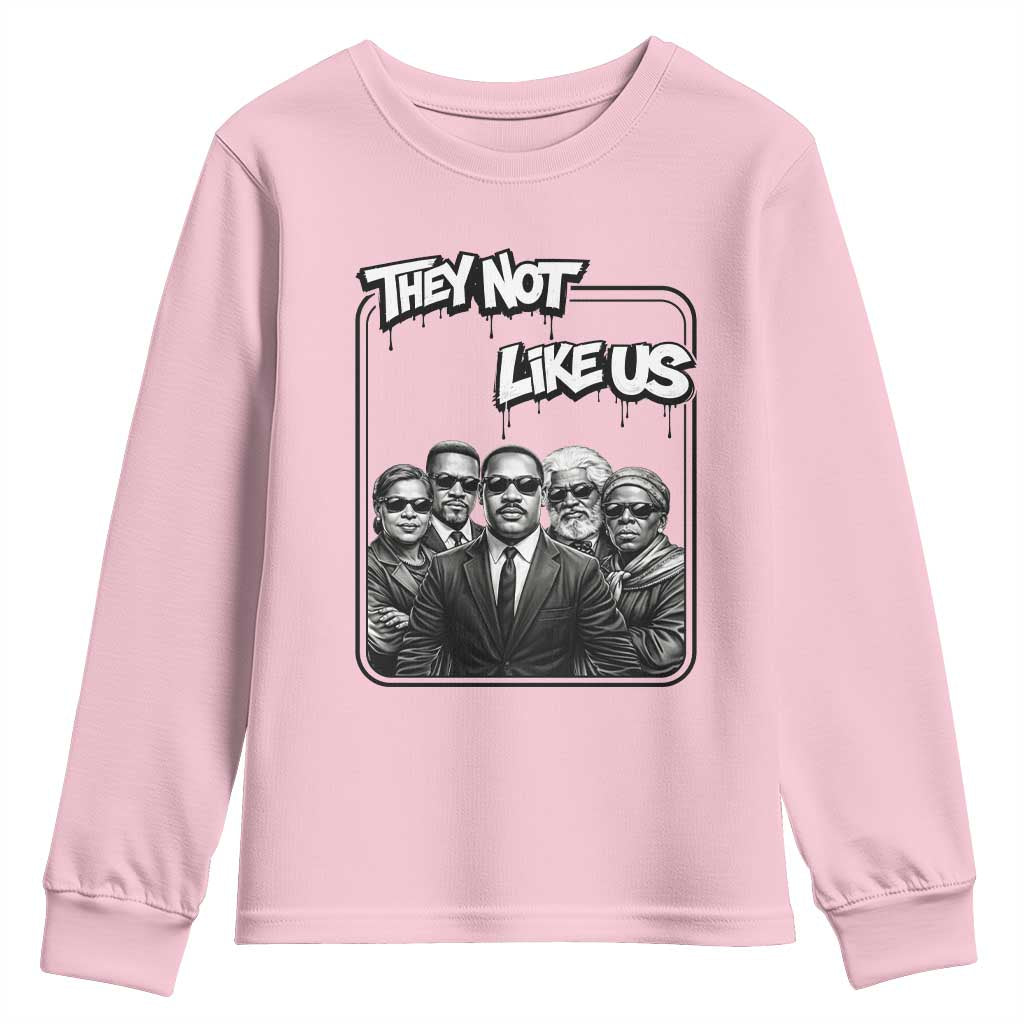 Vintage African American Heroes Youth Sweatshirt They Not Like Us