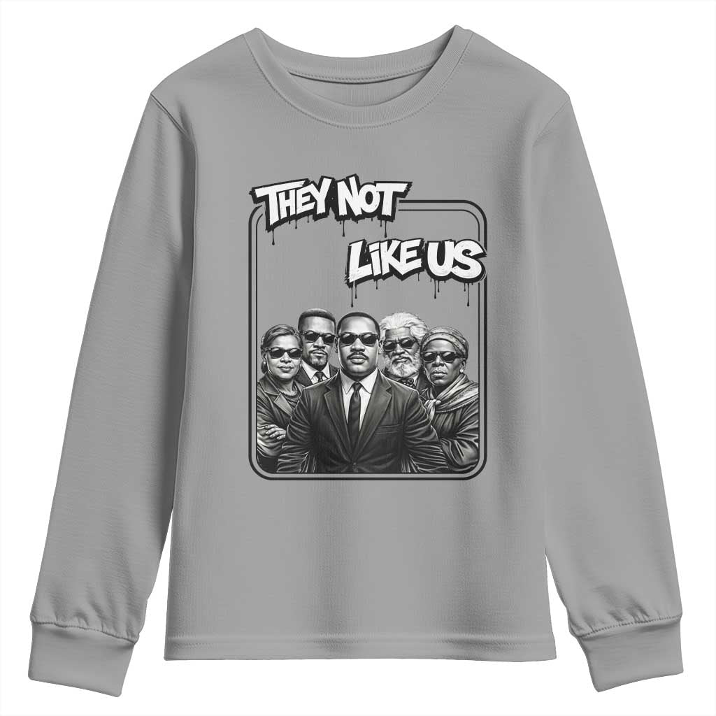 Vintage African American Heroes Youth Sweatshirt They Not Like Us