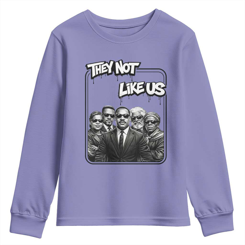 Vintage African American Heroes Youth Sweatshirt They Not Like Us