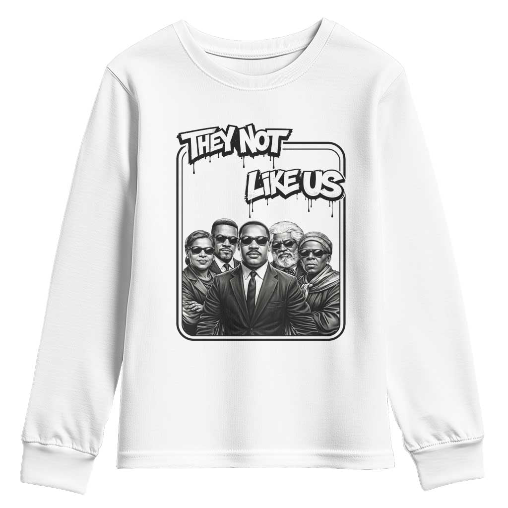 Vintage African American Heroes Youth Sweatshirt They Not Like Us