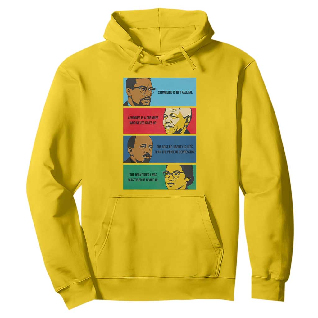 African American Leaders History Quote Gift Hoodie