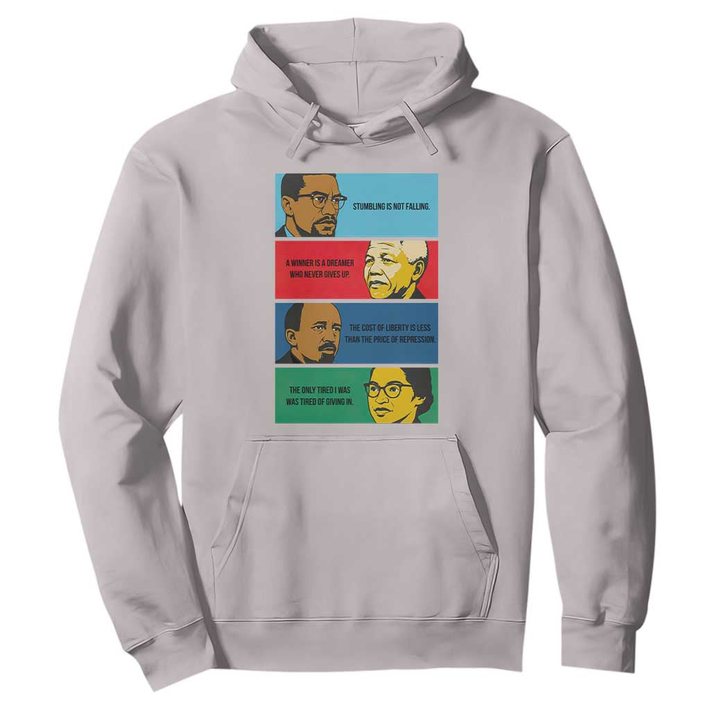 African American Leaders History Quote Gift Hoodie