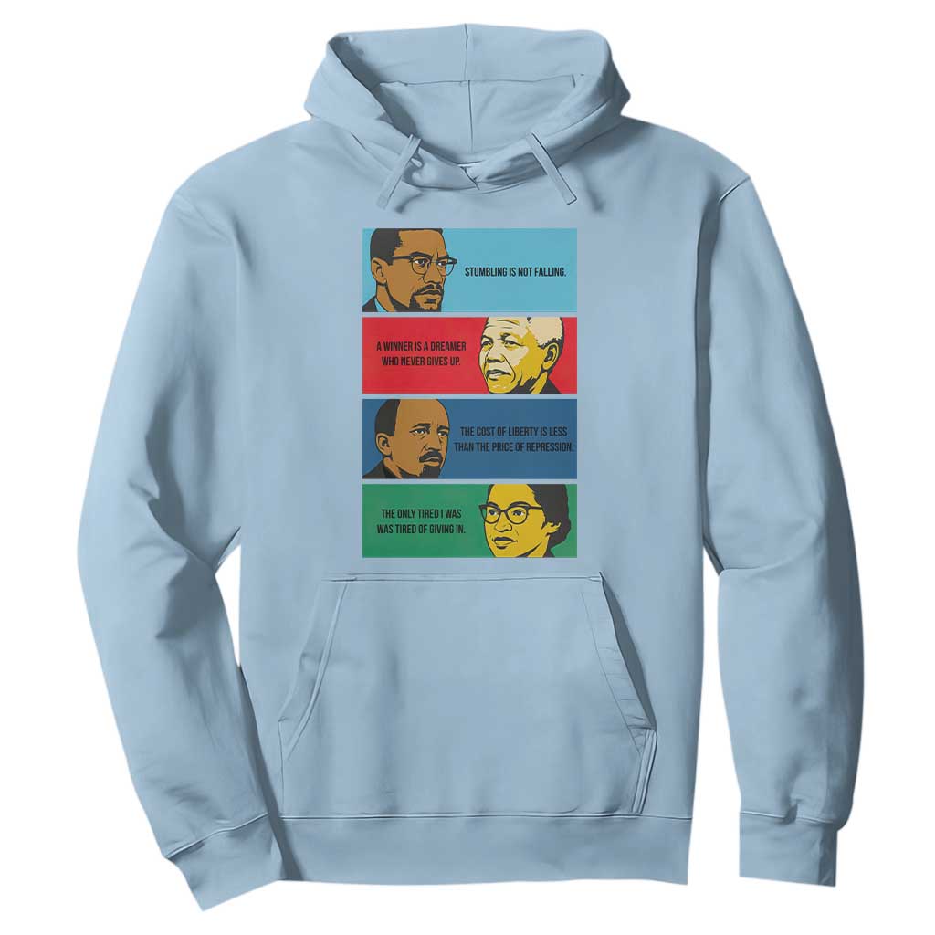African American Leaders History Quote Gift Hoodie