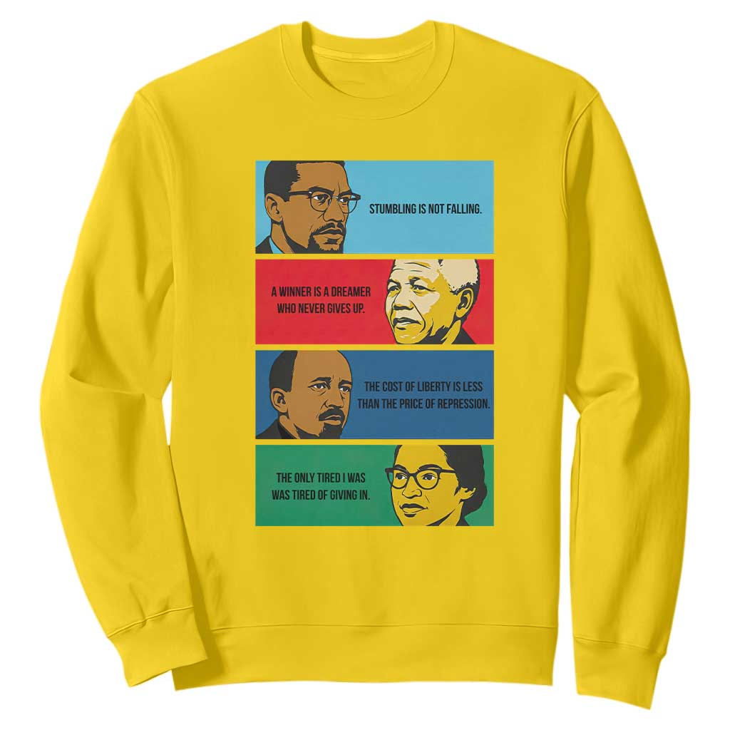 African American Leaders History Quote Gift Sweatshirt