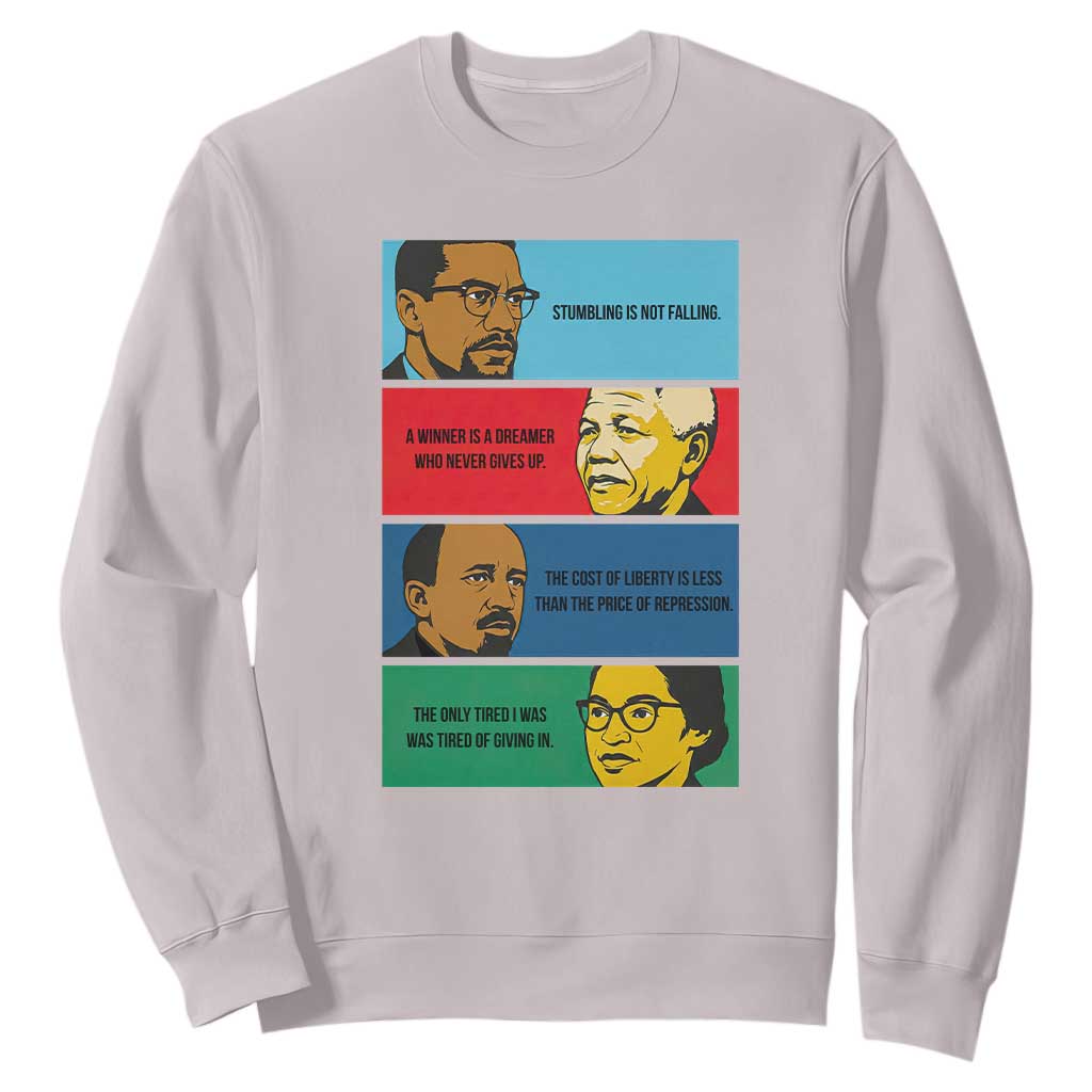 African American Leaders History Quote Gift Sweatshirt