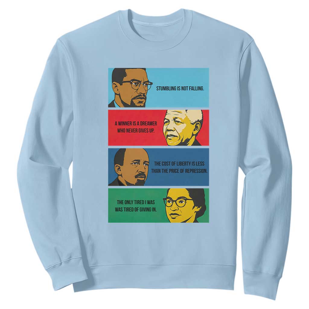 African American Leaders History Quote Gift Sweatshirt