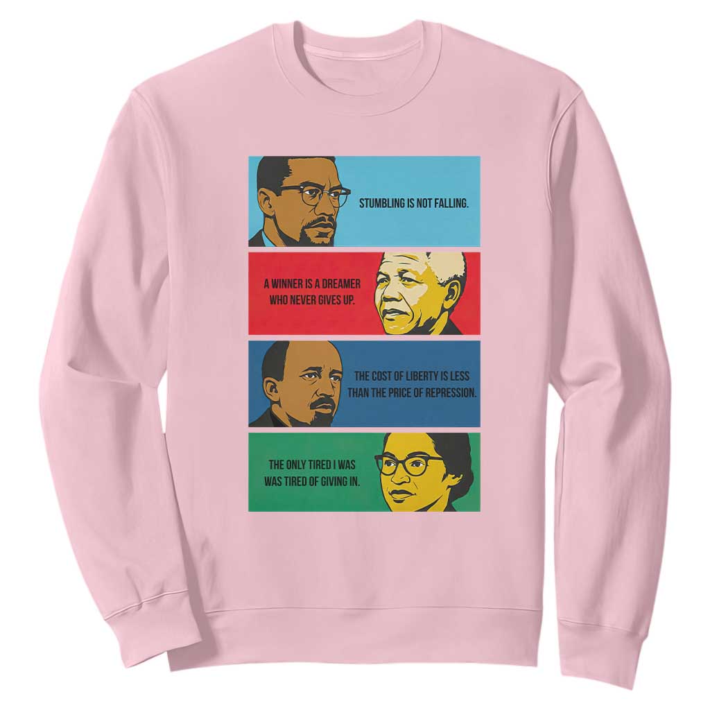 African American Leaders History Quote Gift Sweatshirt