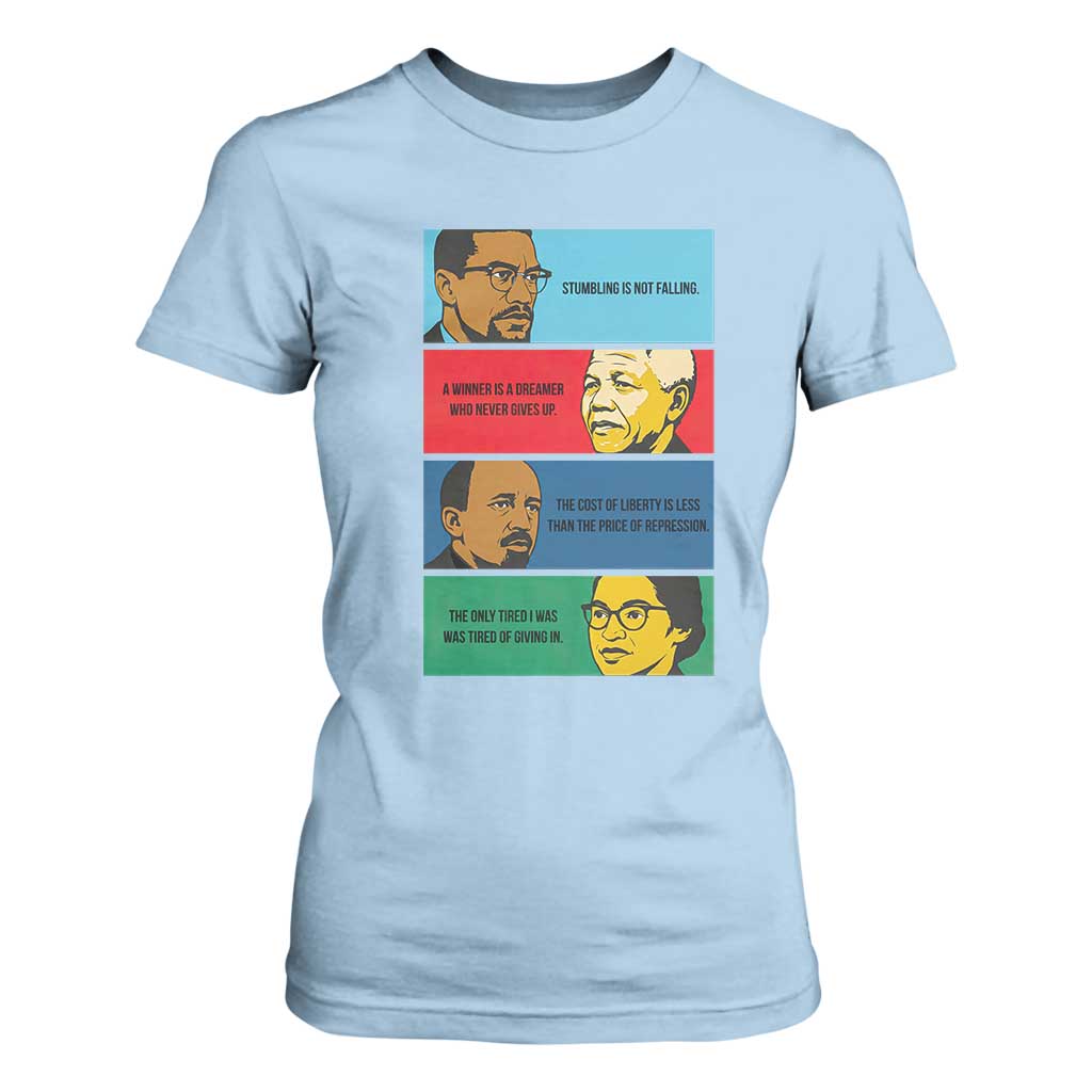 African American Leaders History Quote Gift T Shirt For Women