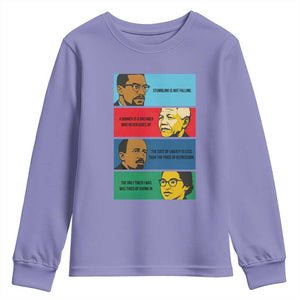 African American Leaders History Quote Gift Youth Sweatshirt