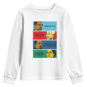 African American Leaders History Quote Gift Youth Sweatshirt
