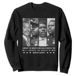 Marcus Garve Quote Sweatshirt Liberate The Minds Of Men