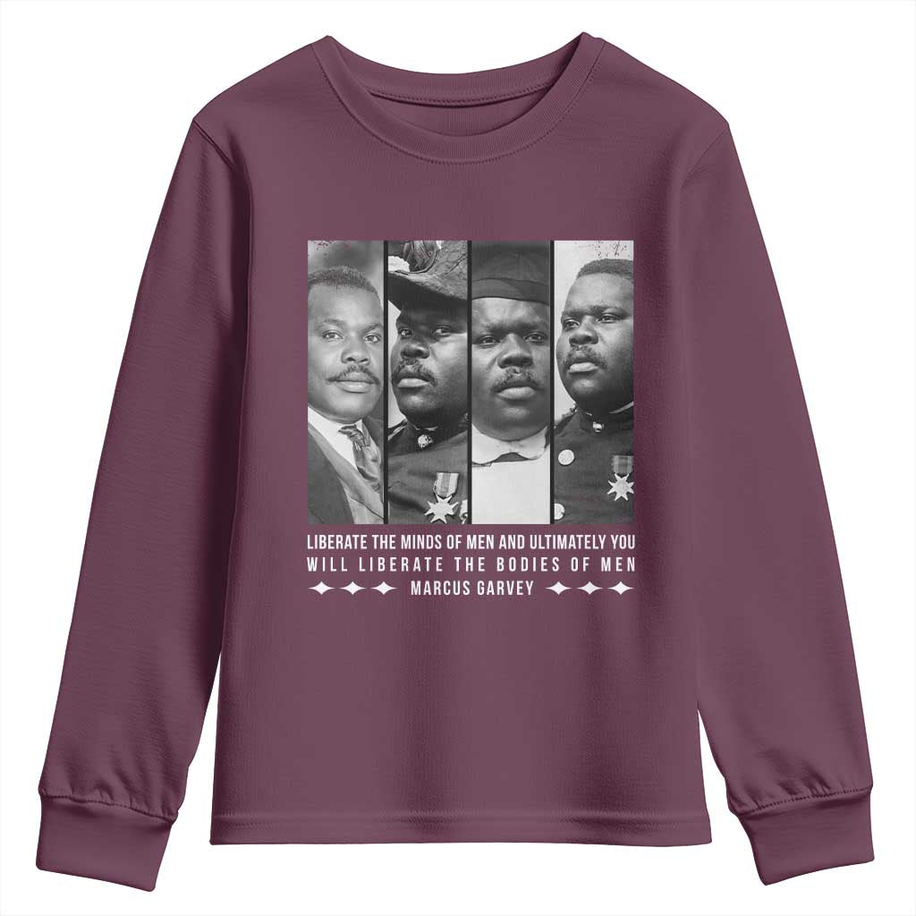 Marcus Garve Quote Youth Sweatshirt Liberate The Minds Of Men