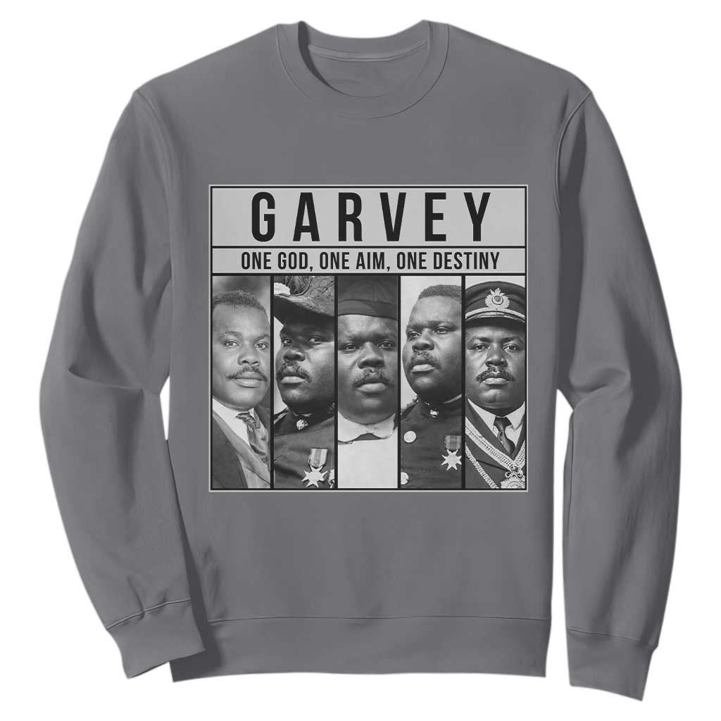 Marcus Garvey Quote Sweatshirt One God One Aim One Destiny
