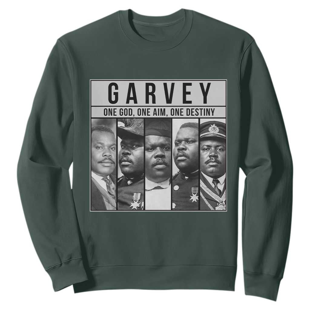 Marcus Garvey Quote Sweatshirt One God One Aim One Destiny
