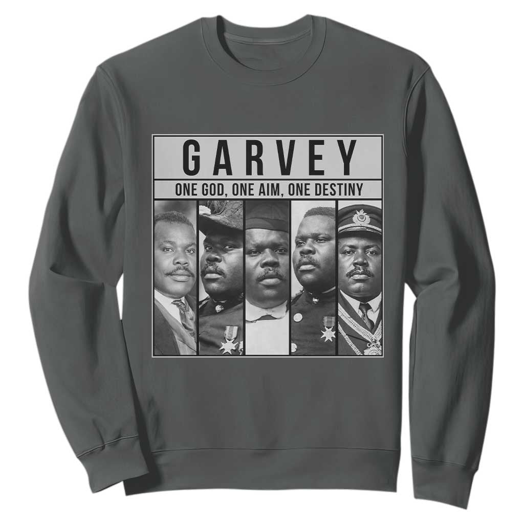 Marcus Garvey Quote Sweatshirt One God One Aim One Destiny