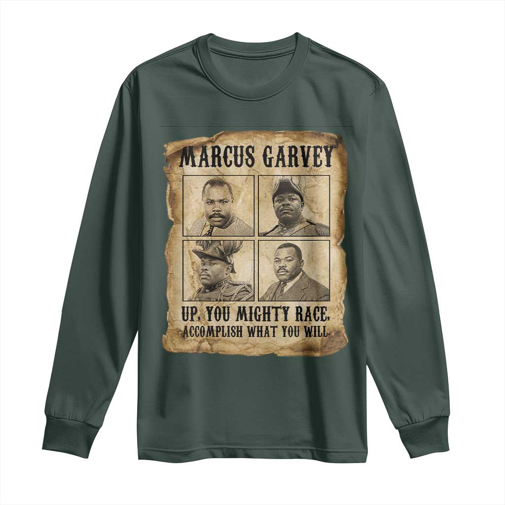 Vintage Marcus Garvey Long Sleeve Shirt Up You Mighty Race Quote