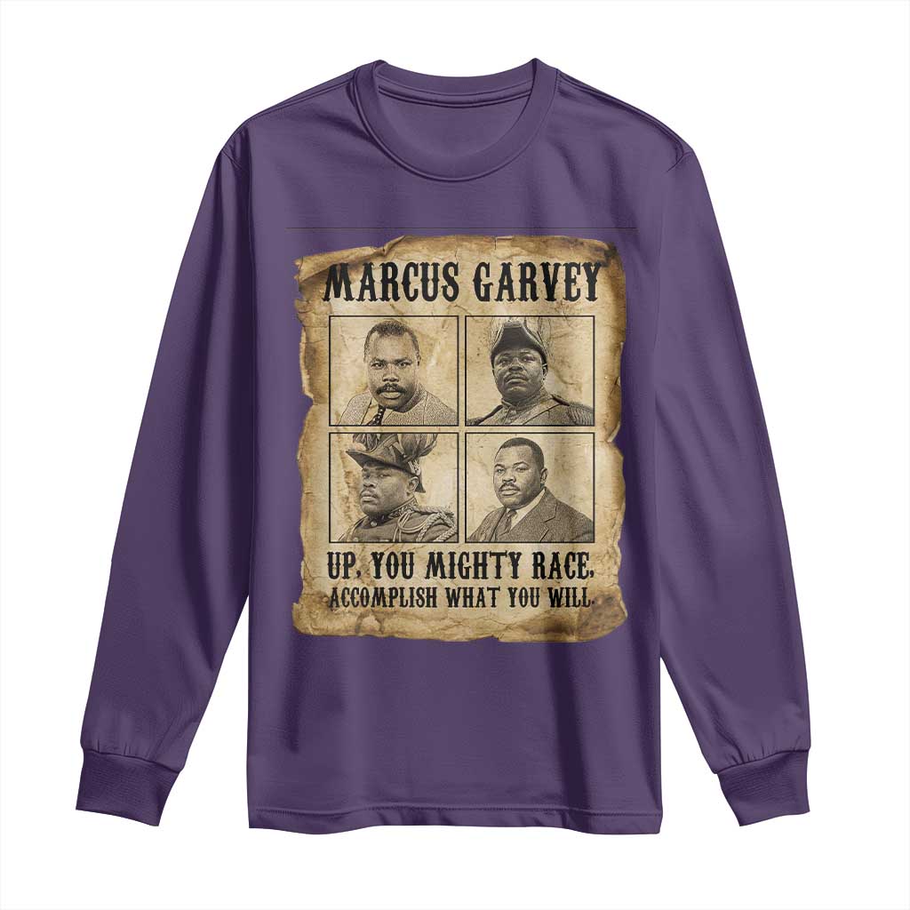 Vintage Marcus Garvey Long Sleeve Shirt Up You Mighty Race Quote