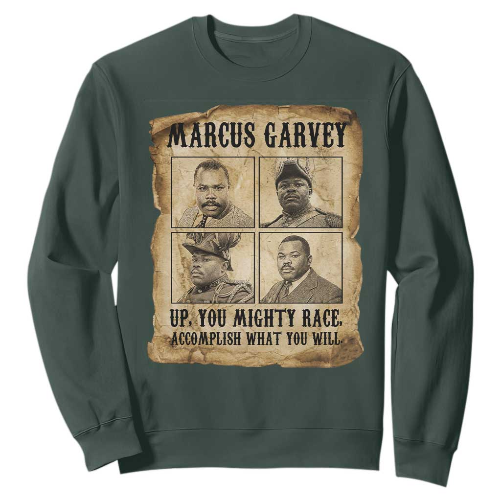 Vintage Marcus Garvey Sweatshirt Up You Mighty Race Quote