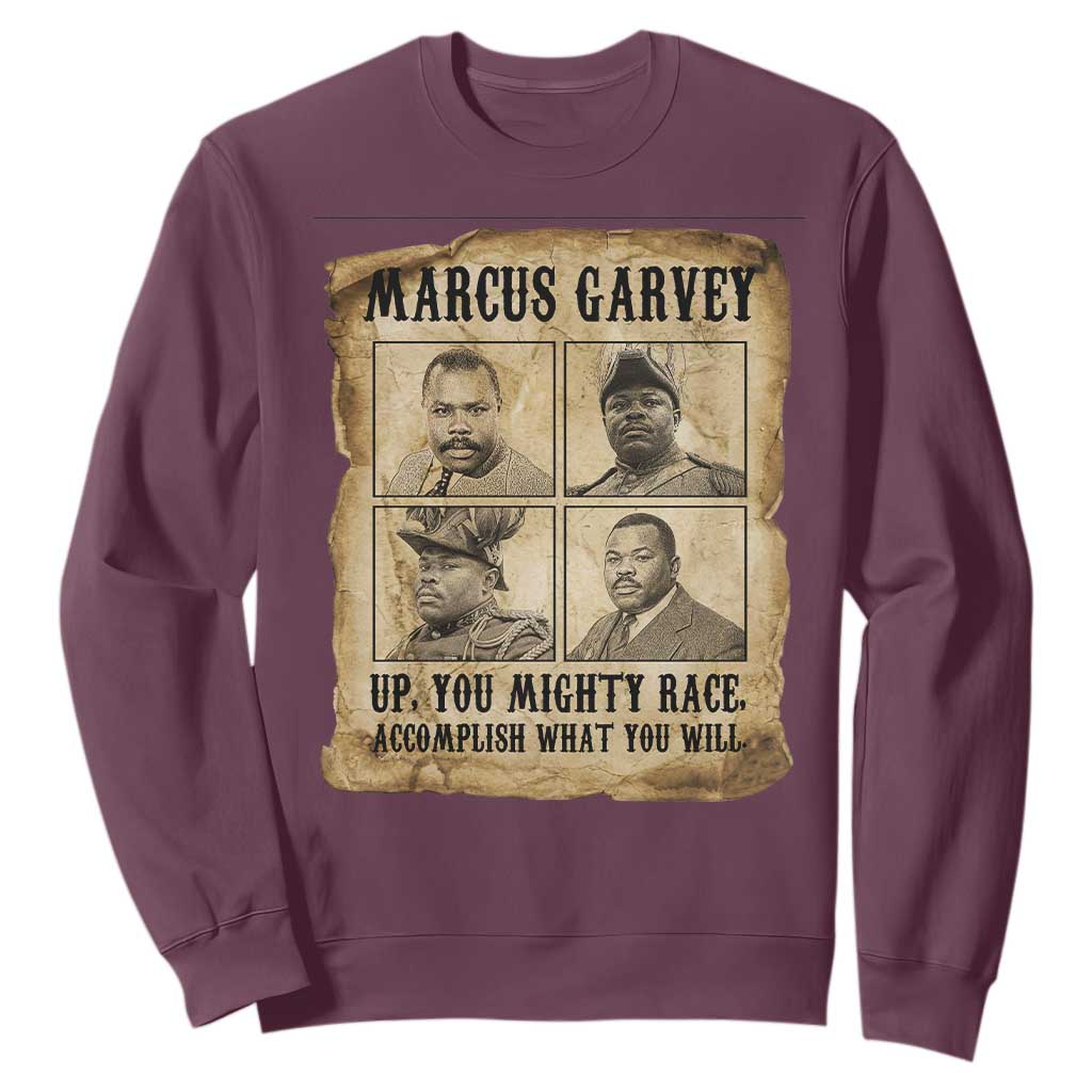 Vintage Marcus Garvey Sweatshirt Up You Mighty Race Quote