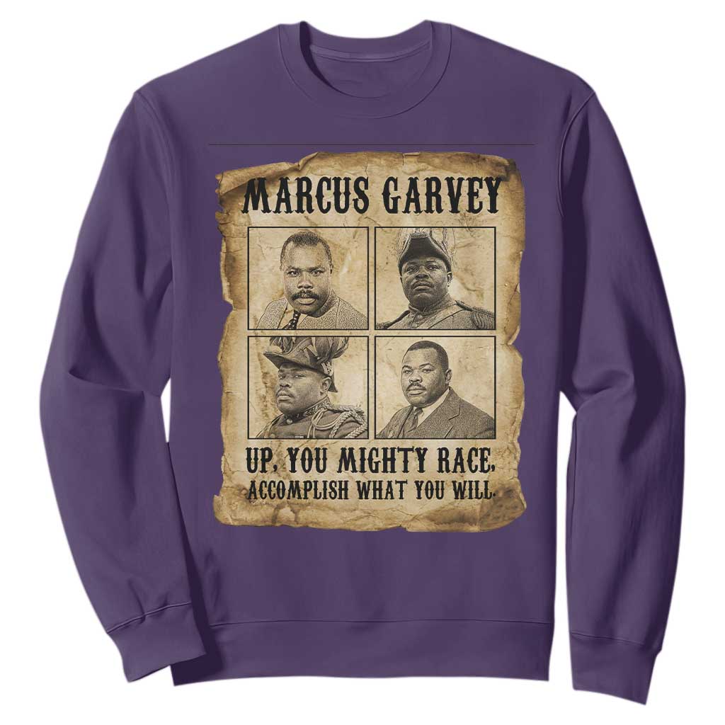 Vintage Marcus Garvey Sweatshirt Up You Mighty Race Quote
