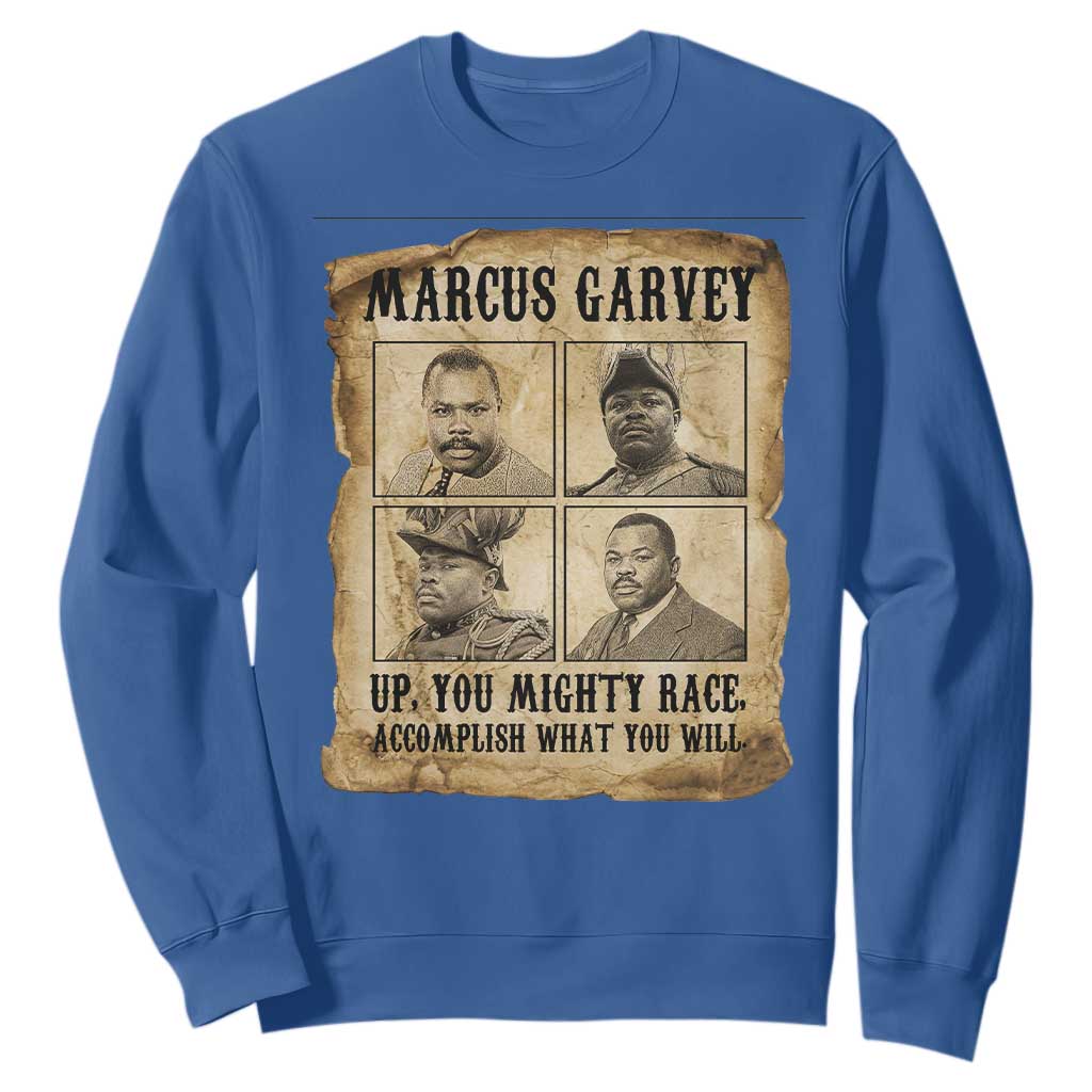 Vintage Marcus Garvey Sweatshirt Up You Mighty Race Quote