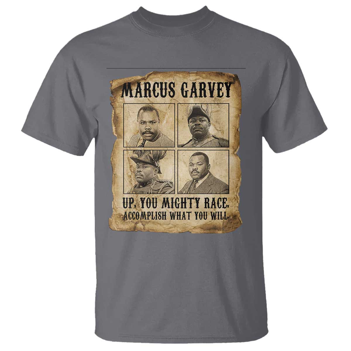Vintage Marcus Garvey T Shirt Up You Mighty Race Quote