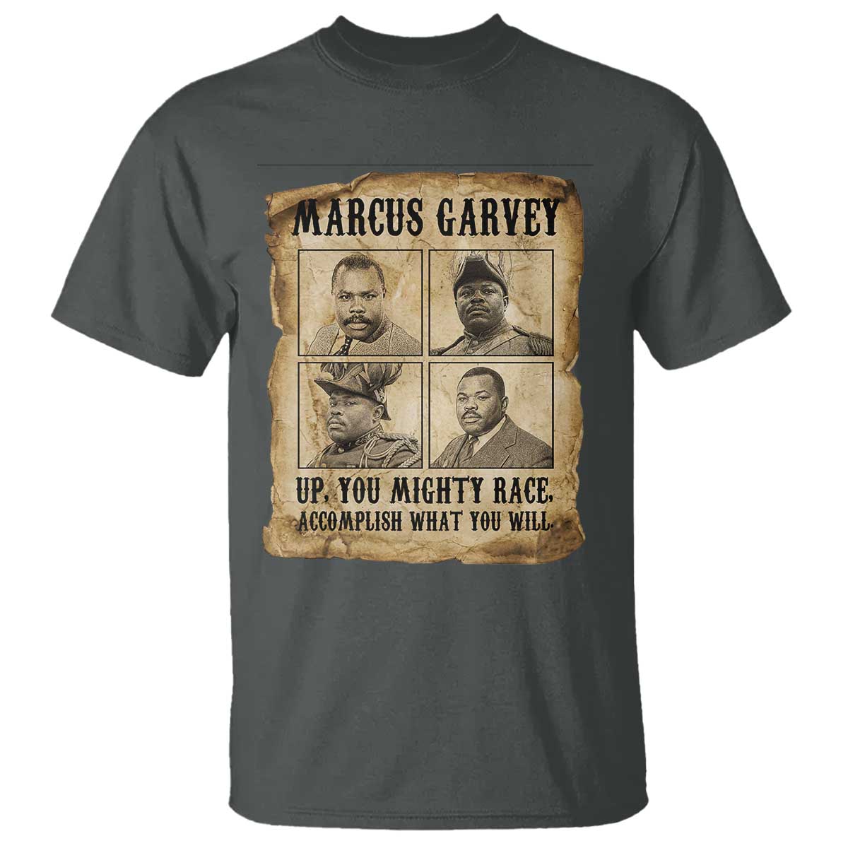 Vintage Marcus Garvey T Shirt Up You Mighty Race Quote