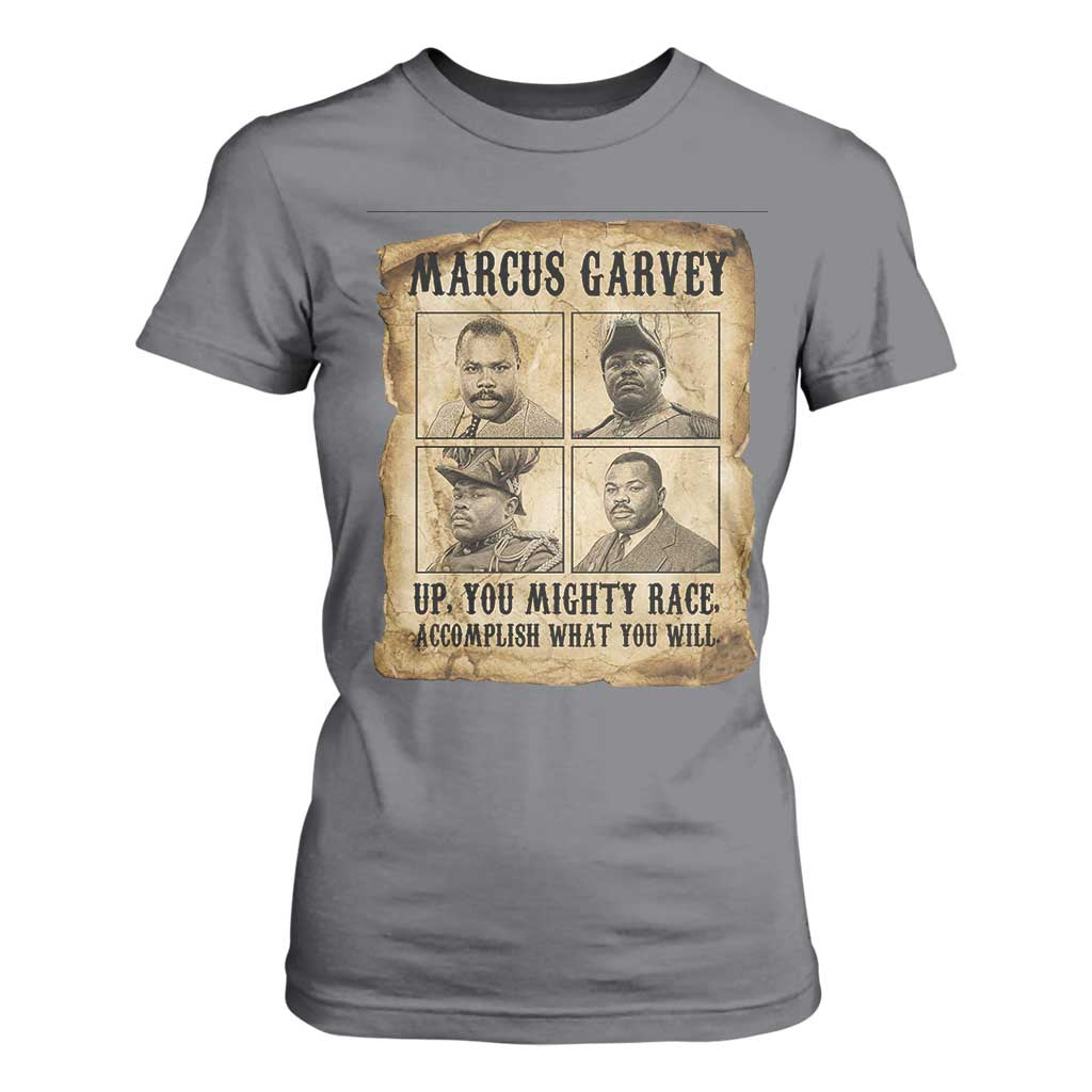Vintage Marcus Garvey T Shirt For Women Up You Mighty Race Quote