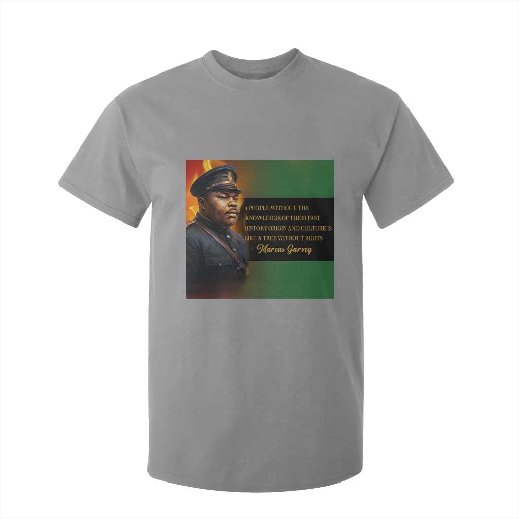 Marcus Garvey Pan African Flag T Shirt For Kid A People Without Knowledge Of Their Past Quote