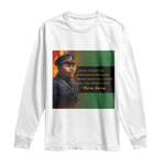 Marcus Garvey Pan African Flag Long Sleeve Shirt A People Without Knowledge Of Their Past Quote