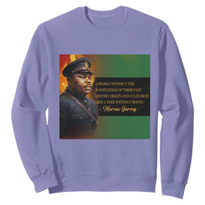 Marcus Garvey Pan African Flag Sweatshirt A People Without Knowledge Of Their Past Quote