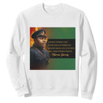 Marcus Garvey Pan African Flag Sweatshirt A People Without Knowledge Of Their Past Quote
