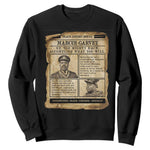 Vintage Newspaper Marcus Garvey Sweatshirt Up You Mighty Race Quote