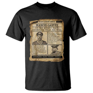 Vintage Newspaper Marcus Garvey T Shirt Up You Mighty Race Quote