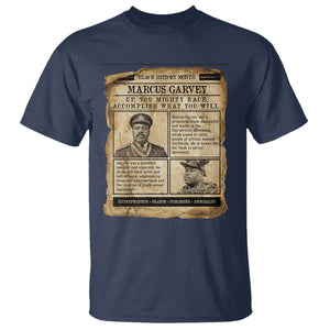 Vintage Newspaper Marcus Garvey T Shirt Up You Mighty Race Quote