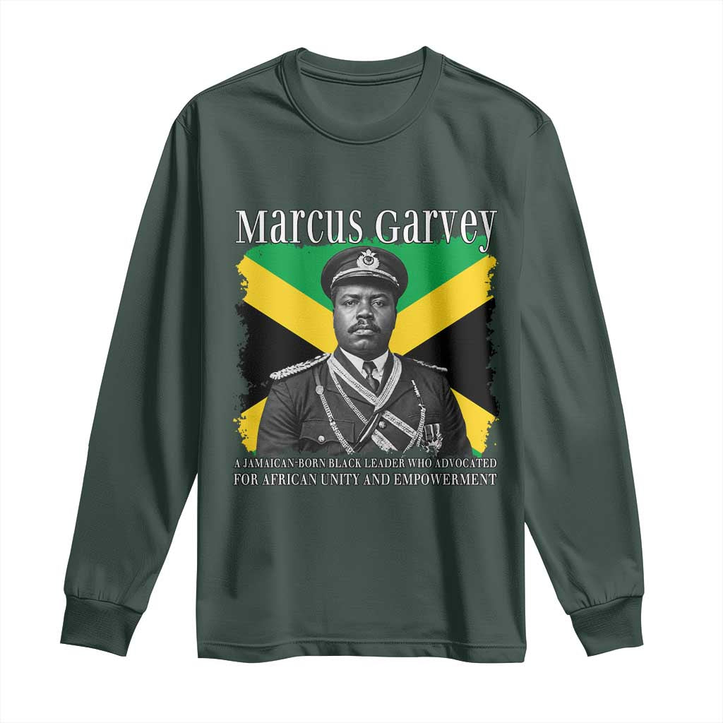 Marcus Garvey Jamaican National Hero Long Sleeve Shirt Pan Africanism History Gift