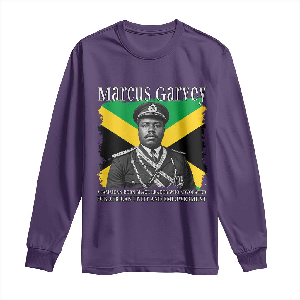Marcus Garvey Jamaican National Hero Long Sleeve Shirt Pan Africanism History Gift
