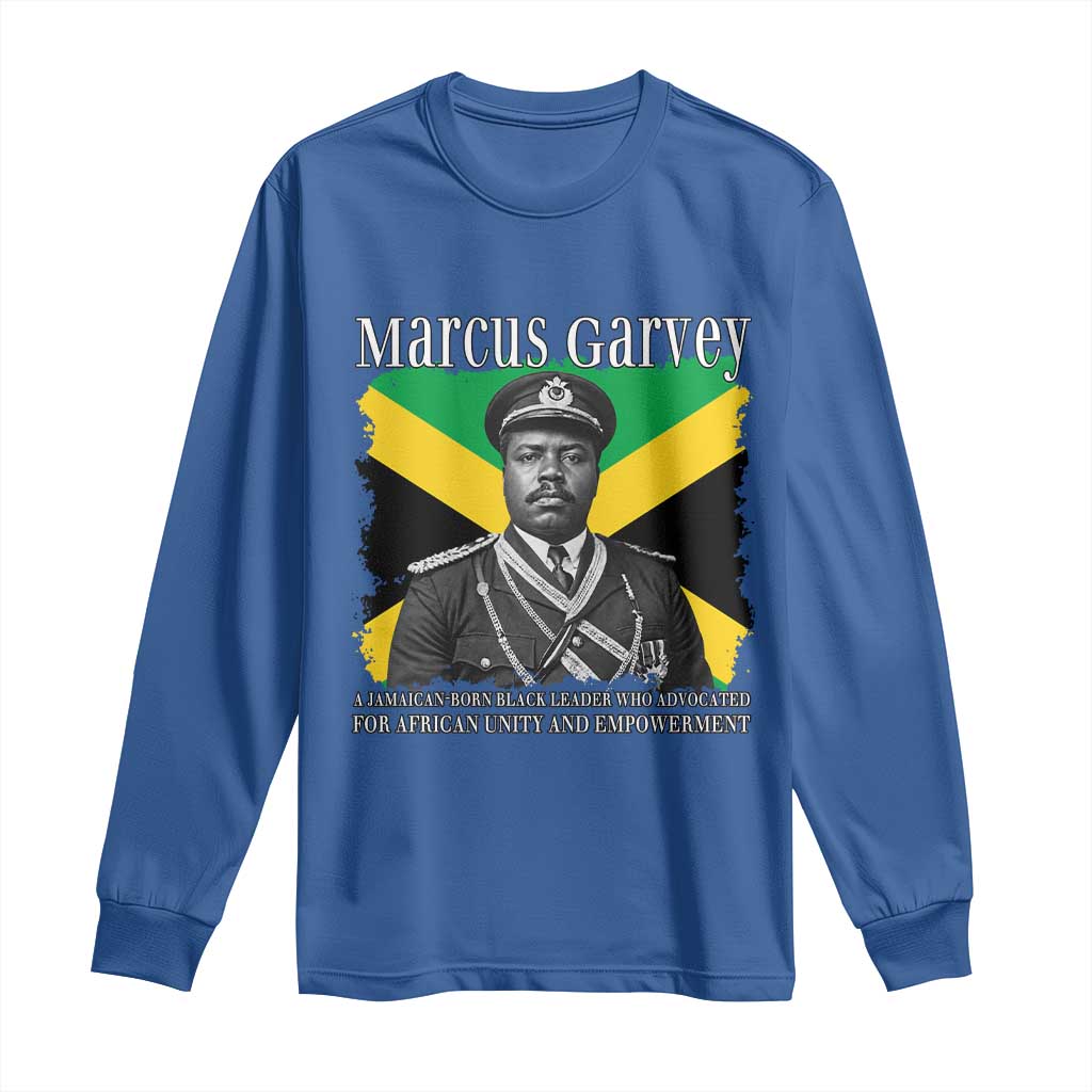 Marcus Garvey Jamaican National Hero Long Sleeve Shirt Pan Africanism History Gift