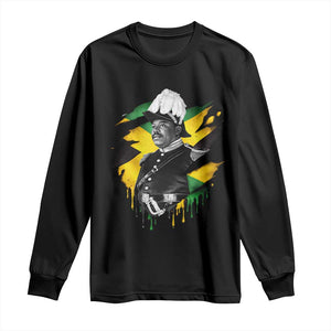 Marcus Garvey Jamaican National Hero Long Sleeve Shirt African American Heritage