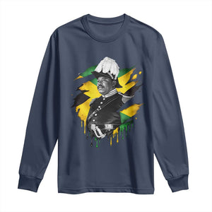 Marcus Garvey Jamaican National Hero Long Sleeve Shirt African American Heritage