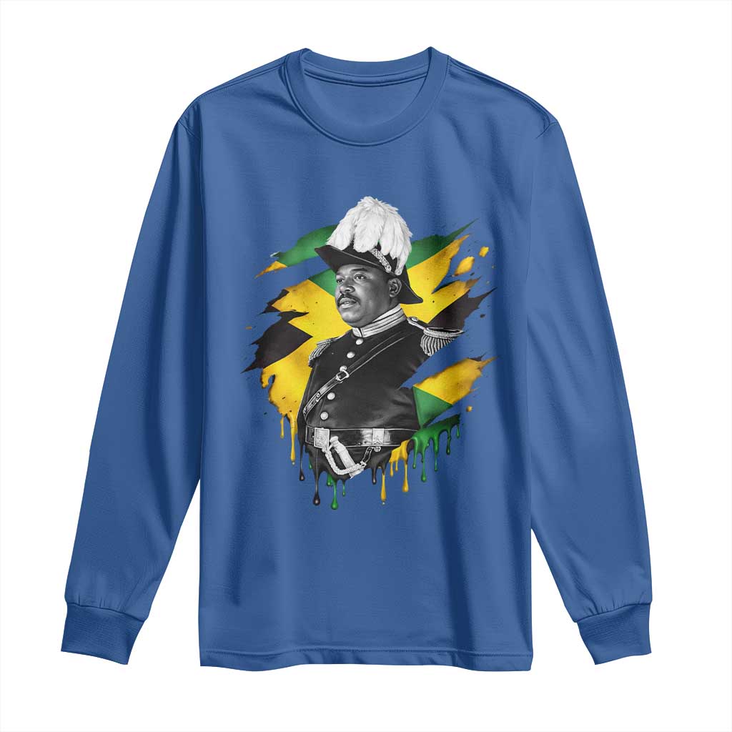 Marcus Garvey Jamaican National Hero Long Sleeve Shirt African American Heritage