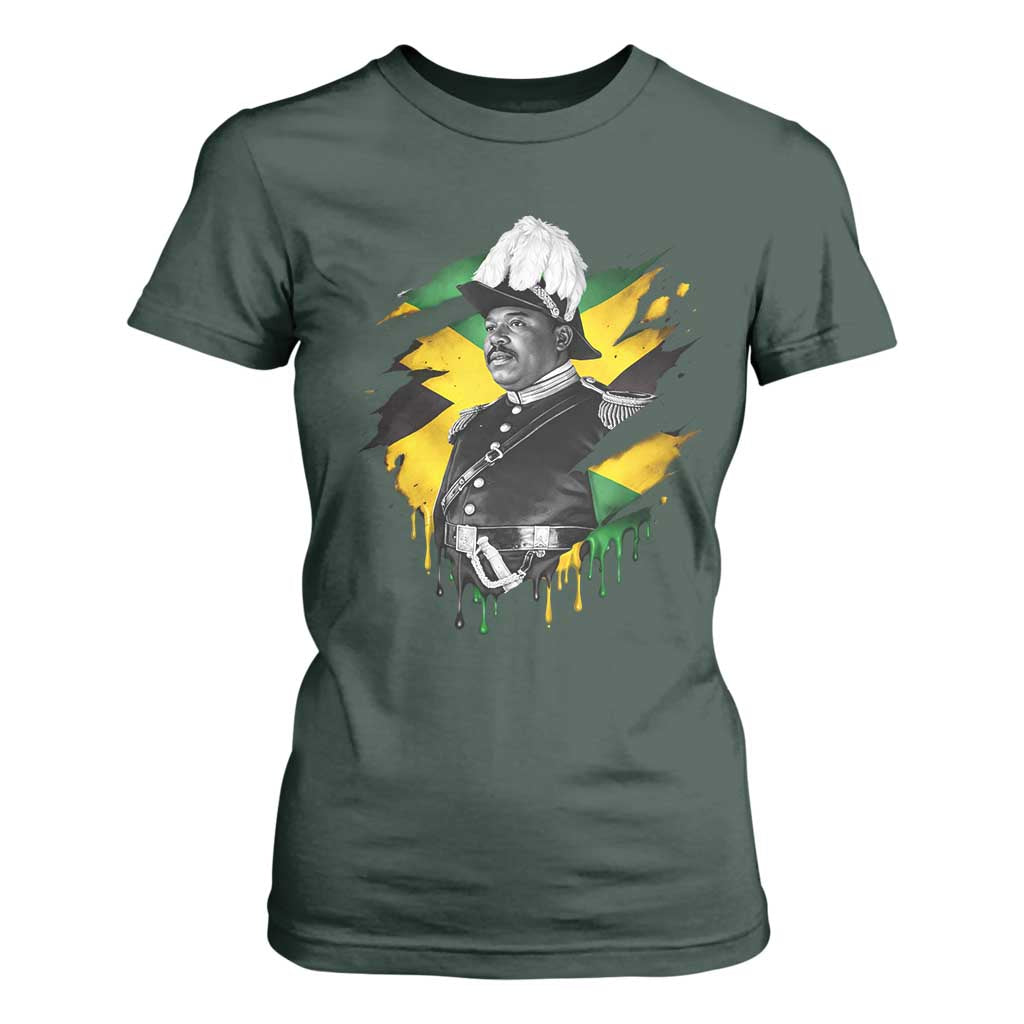 Marcus Garvey Jamaican National Hero T Shirt For Women African American Heritage