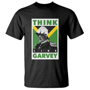 Pan Africanism Think Like Garvey T Shirt Marcus Garvey Jamaica Flag