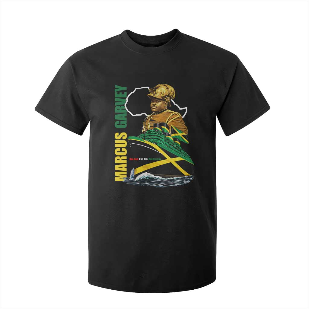 Marcus Garvey Jamaica Pride T Shirt For Kid One God One Aim One Destiny