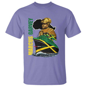 Marcus Garvey Jamaica Pride T Shirt One God One Aim One Destiny