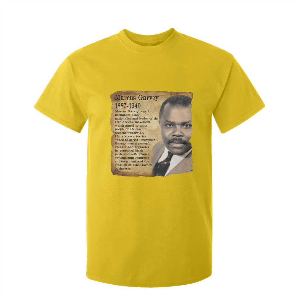 Marcus Garvey T Shirt For Kid Strong Black History Leader