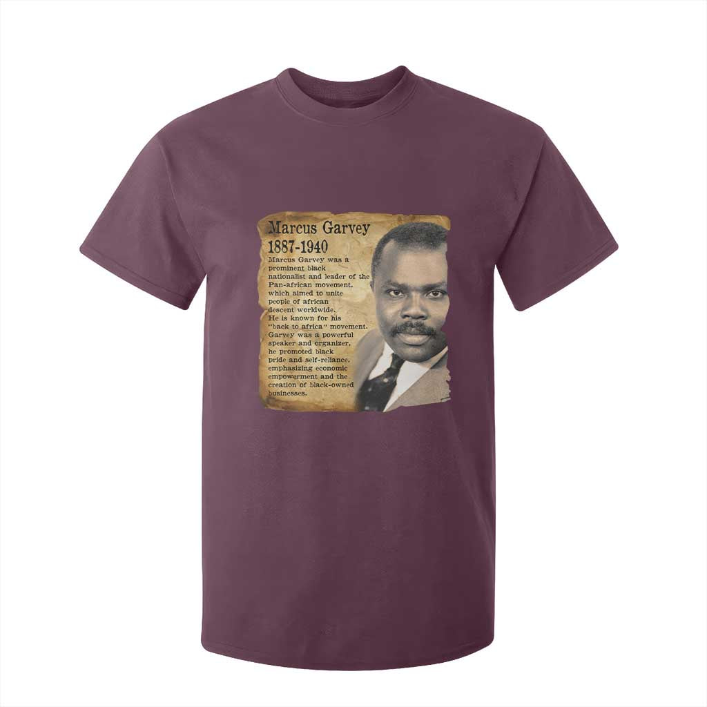 Marcus Garvey T Shirt For Kid Strong Black History Leader