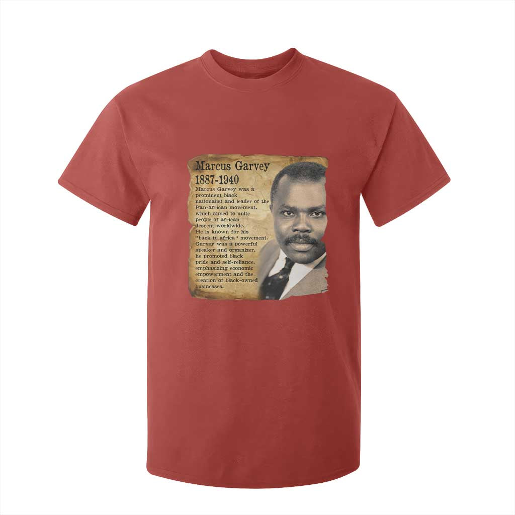 Marcus Garvey T Shirt For Kid Strong Black History Leader