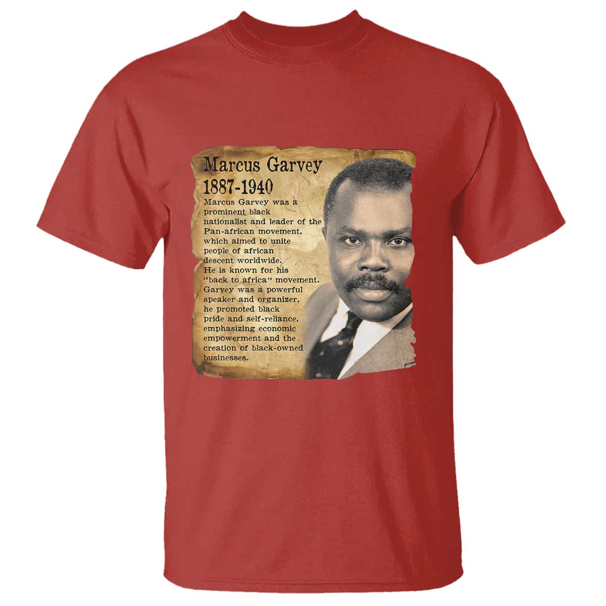 Marcus Garvey T Shirt Strong Black History Leader
