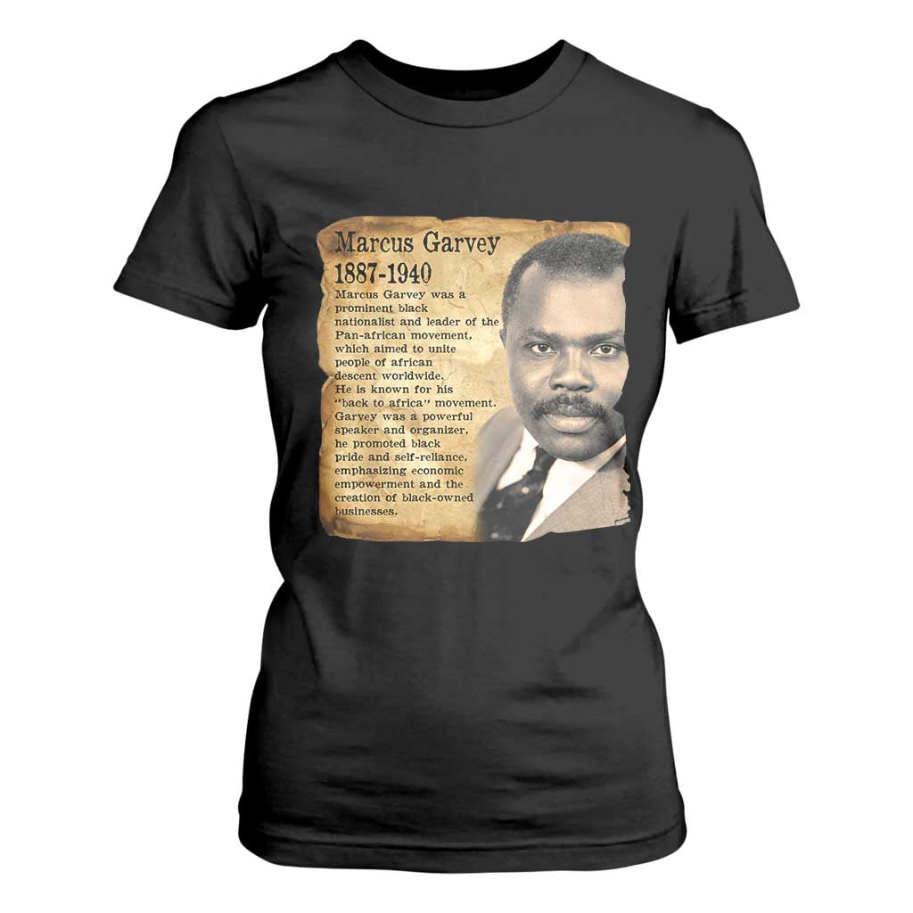 Marcus Garvey T Shirt For Women Strong Black History Leader